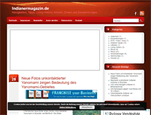 Tablet Screenshot of indianermagazin.de